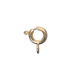 18kt Gold Plated Spring Ring Clasp 6mm 8/pk