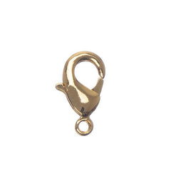 18kt Gold Plated Lobster Clasp 12mm 6/pk