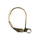 Lever Back Ear Wire 16mm 18kt Gold Plated 12/pk