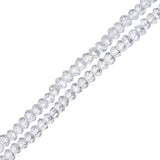 Crystal Lane Rondelle 1.5x2.5mm Cristal Transparent AB 246/Brin