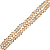 Crystal Lane Rondelle 1.5x2.5mm Topaze Transparente AB 246/Brin