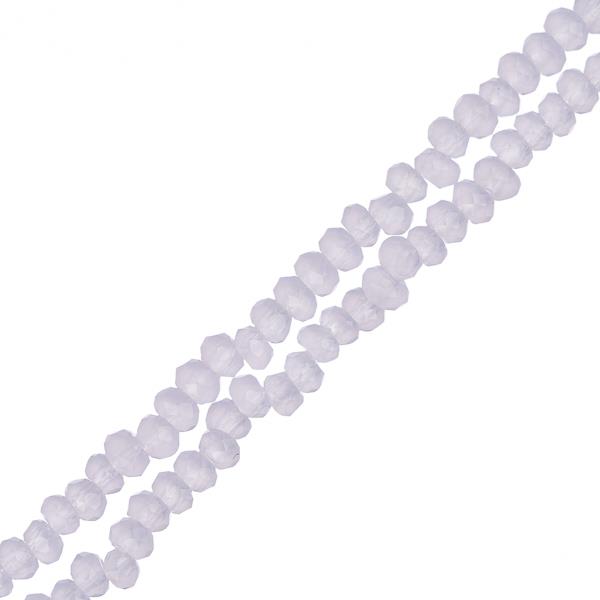Crystal Beads, Faceted Rondelle 1.5x2.5mm, Transparent Blue AB (2 Strands)  