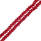 Crystal Lane Rondelle 1.5x2.5mm Rouge Opaque 246/Brin