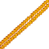 Crystal Lane Rondelle 1.5x2.5mm Orange Transparent 246/Brin