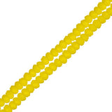 Crystal Lane Rondelle 1.5x2.5mm Jaune Opaque 246/Brin