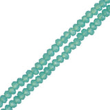 Crystal Lane Rondelle 1.5x2.5mm Vert Turquoise Opaque 246/Brin