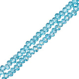 Crystal Lane Rondelle 1.5x2.5mm Bleu Transparent AB 246/Brin