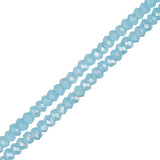 Crystal Lane Rondelle 1.5x2.5mm Bleu Opaque AB 246/Brin