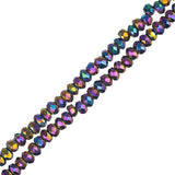 Crystal Lane Rondelle 1.5x2.5mm Opaque Multi Iris 246/Brin