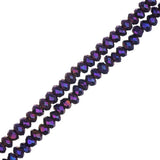 Crystal Lane Rondelle 1,5 x 2,5 mm Iris violet opaque 246/fil