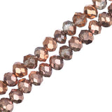 Crystal Lane Rondelle 3x4mm Tr Demi Cuivre Iris 110/Brin