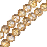 Crystal Lane Rondelle 4x6mm Topaze transparente AB 78/Brin