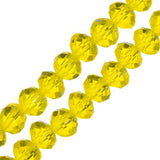 Crystal Lane Rondelle 4x6mm Jaune Transparent 78/Brin