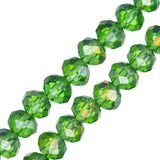 Crystal Lane Rondelle 4x6mm Transparent Vert AB 78/Brin