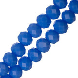 Crystal Lane Rondelle 4x6mm Saphir Foncé Opaque 78/Brin