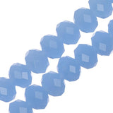 Crystal Lane Rondelle 6x8mm Pervenche clair opaque 58/fil