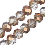 Crystal Lane Rondelle 6x8mm Tr Demi Cuivre Iris 58/Brins