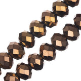 Crystal Lane Rondelle 6x8mm Opaque Cuivre Iris 58/Brin