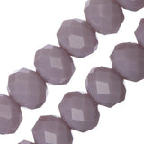 Crystal Lane Rondelle 8x10mm Violet Clair Opaque 46/Brin