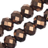 Crystal Lane Rondelle 8x10mm Opaque Cuivre Iris 46/Brin