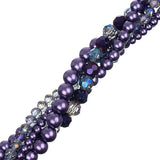 Crystal Lane brins de perles torsadées Scabiosa