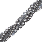 Brins de perles torsadées Crystal Lane Dusty Miller