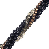 Crystal Lane brins de perles torsadées orchidée chauve-souris