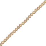 Czech Glass Pearls 4mm Iridescent Dark Cream 45/Strand
