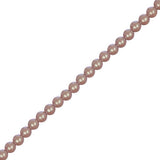 Czech Glass Pearls 4mm Iridescent Powder Pink 45/Strand