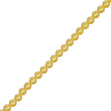 Czech Glass Pearls 4mm Iridescent Yellow 45/Strand