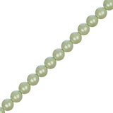Czech Glass Pearls 6mm Iridescent Light Pea 30/Strand
