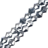 Crystal Lane Toupie 4mm Opaque Argent Iris 96/Brin