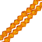 Crystal Lane Toupie 4mm Transparent Orange 96/Brin