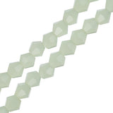 Crystal Lane Bicone 4mm Opaque Light Green 2x7" Strand