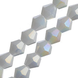 Crystal Lane Toupie 6mm Blanc Opaque AB 64/Brins