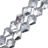 Crystal Lane Toupie 6mm Tr Half Silver Iris 64/Brin