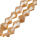 Crystal Lane Toupie 6mm Op Lt Champagne Lustre 64/Strand