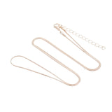 Necklace Snake Chain 24" Rose Gold 1/pk