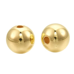 Round Plastic Beads 5mm Metallic Gold 100/pk