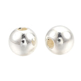 Perles Artisanales 8mm Argent Métallisé 100/pqt