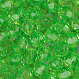Perles à facettes en plastique de 6 mm 1080/pk - Citron vert