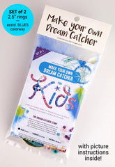 Dream Catcher Kit 2 1/2" Kids Blue 2/pk