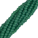 Perles de rocaille tchèques 11/0 #01011 vert huileux opaque 6 brins Hank
