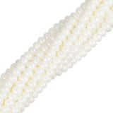 11/0 Czech Seed Beads #01469 Pearl White Luster Terra 6 Strand Hank