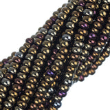 Perles de rocaille tchèques 11/0 #35028 brun opaque AB 12 brins Hank