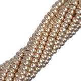 Perles de rocaille tchèques 11/0 #40001 métallisé or foncé Solgel 6 brins Hank