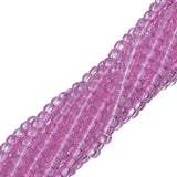 Perles de rocaille tchèques 11/0 #400011 violet transparent Solgel teint 6 brins Hank