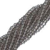 Perles de rocaille tchèques 11/0 #40013 diamant noir transparent Solgel 6 brins Hank