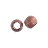 Czech Wood Barrel Beads 12x9.8mm Dark Brown 25/pk