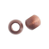 14x11mm Perles Rondes en Bois Marron Foncé 10/pk